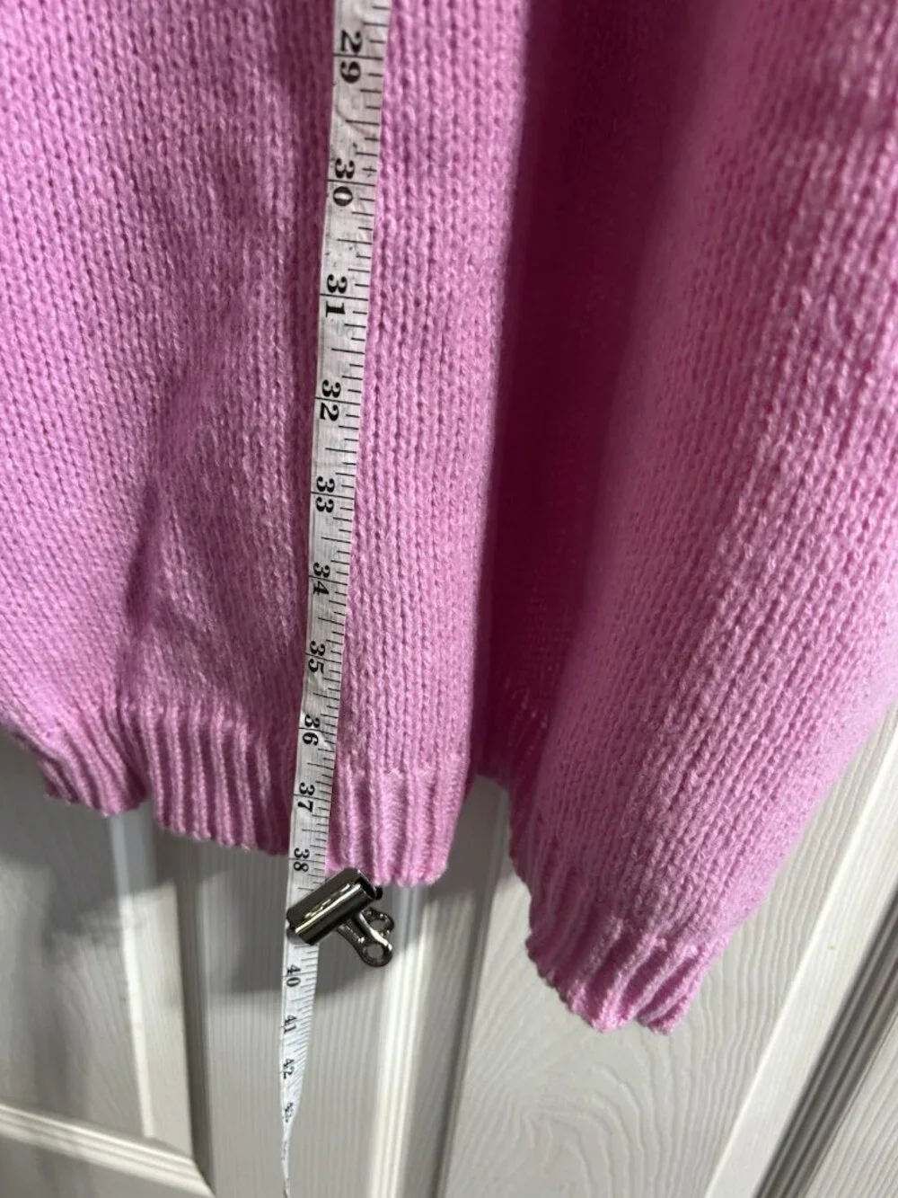Pink Long Duster Cardigan Open Sweater Women's SZ XXL Chic Classy Unbranded - Picture 6 of 8